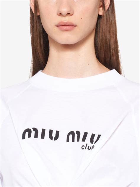 miu miu t shirt sale|miumiu t-shirts grey.